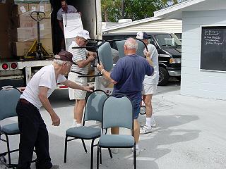 Chairs Arrive at Gulf to Bay Slide 3