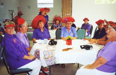 Red Hat Society 02-20-2003 - Photo by Linda King -
 Slide 2