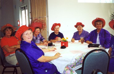 Red Hat Society 02-20-2003 - Photo by Linda King -
 Slide 3