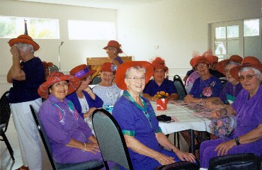 Red Hat Society 02-20-2003 - Photo by Linda King -
 Slide 5