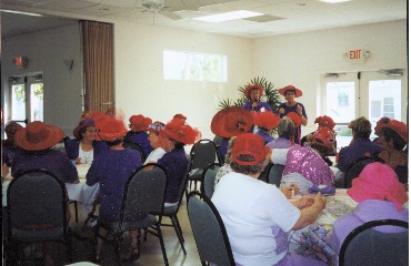 Red Hat Society 02-20-2003 - Photo by Linda King -
 Slide 7