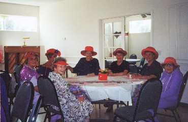 Red Hat Society 02-20-2003 - Photo by Linda King -
 Slide 8