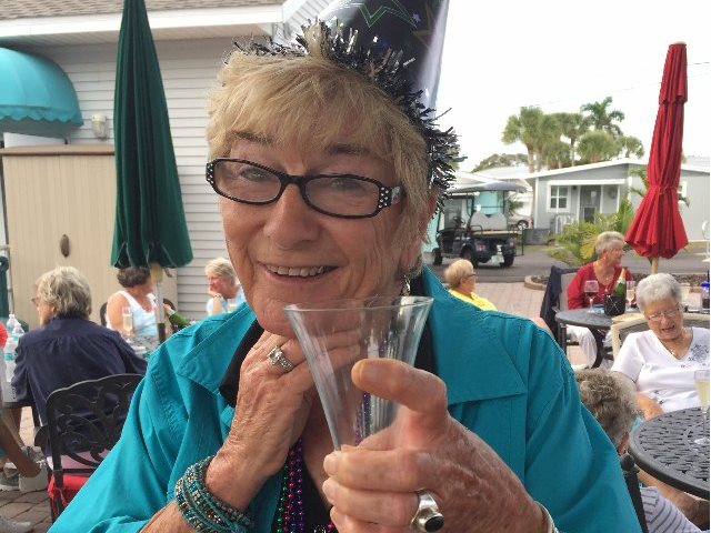 Norma Bishops Birthday Party on the Patio - Slide 2