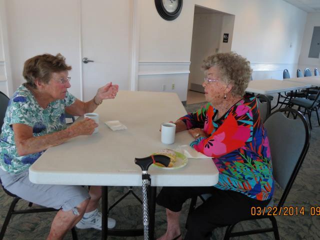 Coffee and Doughnuts with Muriel Lyon <br>
Photos by Nora Szabo - Slide 6